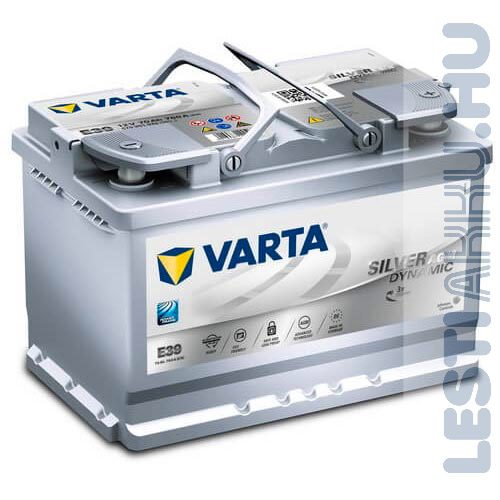 VARTA E39 Silver Dynamic AGM Autó Akkumulátor 12V 70Ah 760A Jobb+ (570901076)