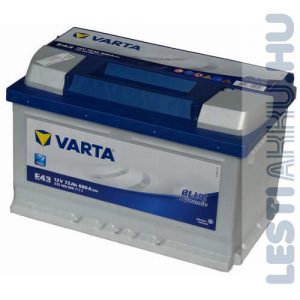 VARTA E43 Blue Dynamic Autó Akkumulátor 12V 72Ah 680A Jobb+ (572409068)