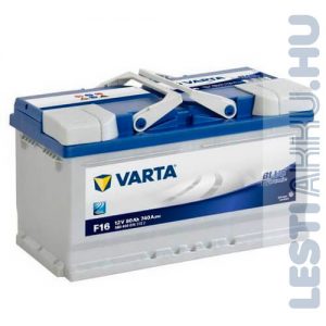 VARTA F16 Blue Dynamic Autó Akkumulátor 12V 80Ah 740A Normál Jobb+ (580400074)