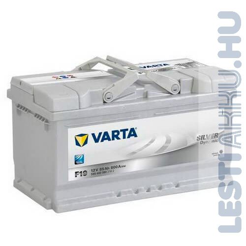 VARTA F19 Silver Dynamic Autó Akkumulátor 12V 85Ah 800A Normál Jobb+ (585400080)