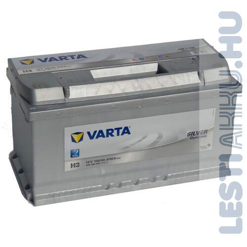 VARTA H3 Silver Dynamic Autó Akkumulátor 12V 100Ah 830A Jobb+ (600402083)