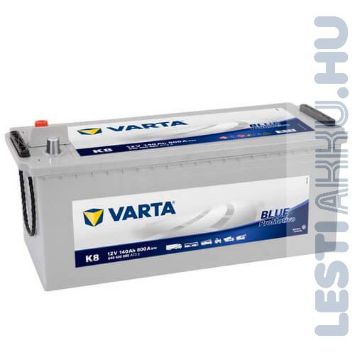 VARTA K8 Promotive Blue Teherautó Akkumulátor 12V 140Ah 800A Talpas Bal+ (640400080)