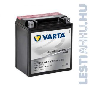 VARTA Powersports AGM Motor Akkumulátor YTX16-BS-1 12V 14Ah 210A Bal+ (514901022A514)
