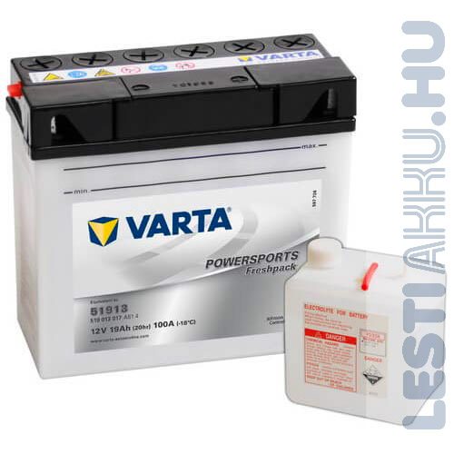 VARTA Powersports Freshpack BMW Motor Akkumulátor 51913 12V 19Ah 100A Jobb+ (519013017A514)