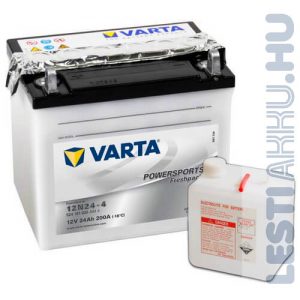 VARTA Powersports Freshpack Motor Akkumulátor 12N24-4 12V 24Ah 200A Bal+ (524101020A514)