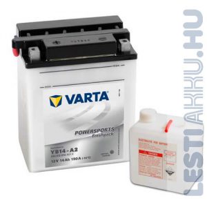 VARTA Powersports Freshpack Motor Akkumulátor YB14-A2 12V 14Ah 140A Bal+ (514012014A514)