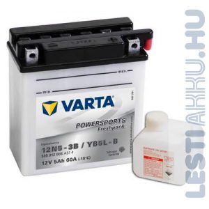 VARTA Powersports Freshpack Motor Akkumulátor YB5L-B (12N5-3B) 12V 4Ah 60A Jobb+ (505012003A514)