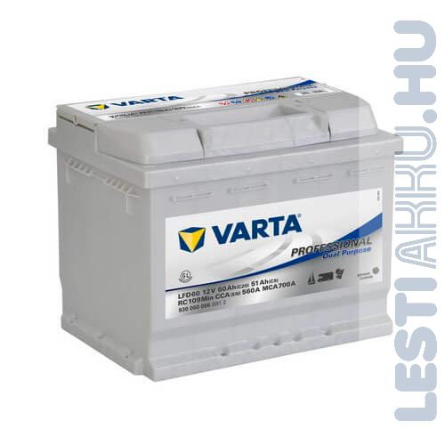 Varta Professional Dual Purpose munka akkumulátor LFD60 12V 60Ah Jobb+ (930060056)