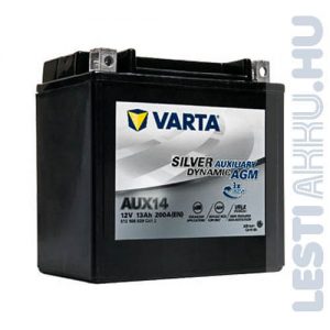 Varta Silver Dynamic Auxiliary AGM Kiegészítő Akkumulátor AUX14 12V 13Ah Bal+