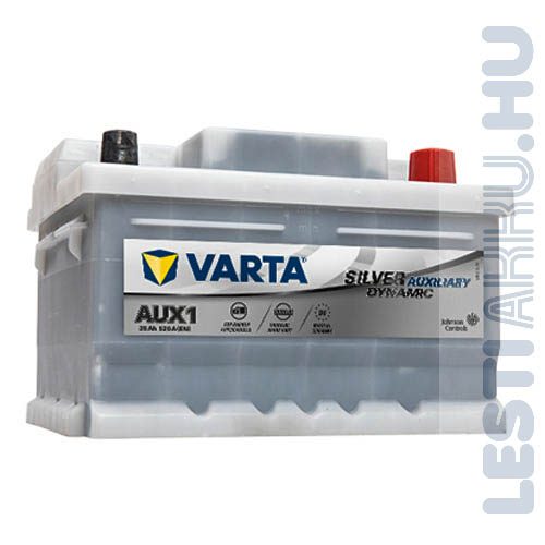 Varta Silver Dynamic Auxiliary Kiegészítő Akkumulátor AUX1 12V 30Ah Jobb+