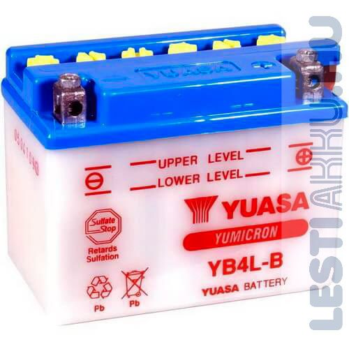 YUASA Motor Akkumulátor YB4L-B 12V 4Ah 45A Jobb+