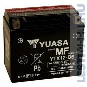 YUASA Motor Akkumulátor YTX12-BS 12V 10