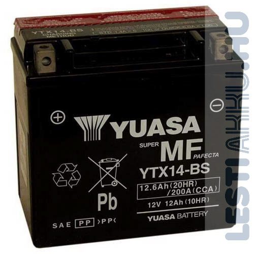 YUASA Motor Akkumulátor YTX14-BS 12V 12