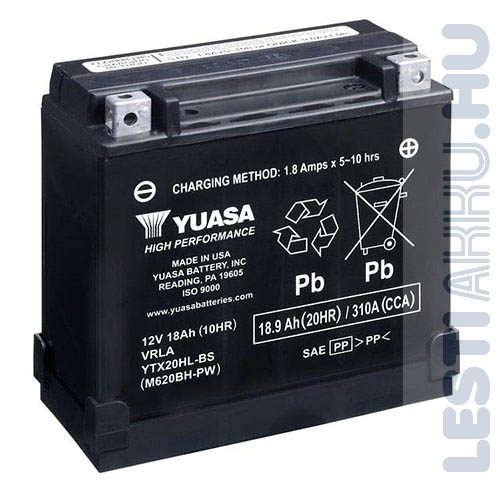YUASA Motor Akkumulátor YTX20HL-BS 12V 18Ah 310A Jobb+