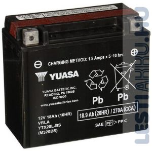YUASA Motor Akkumulátor YTX20L-BS 12V 18Ah 270A Jobb+