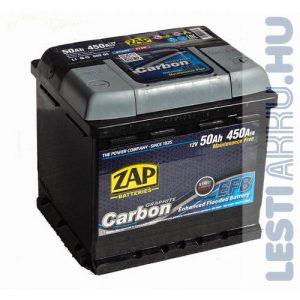 ZAP Graphite Carbon EFB Autó Akkumulátor 12V 50Ah 450A Jobb+